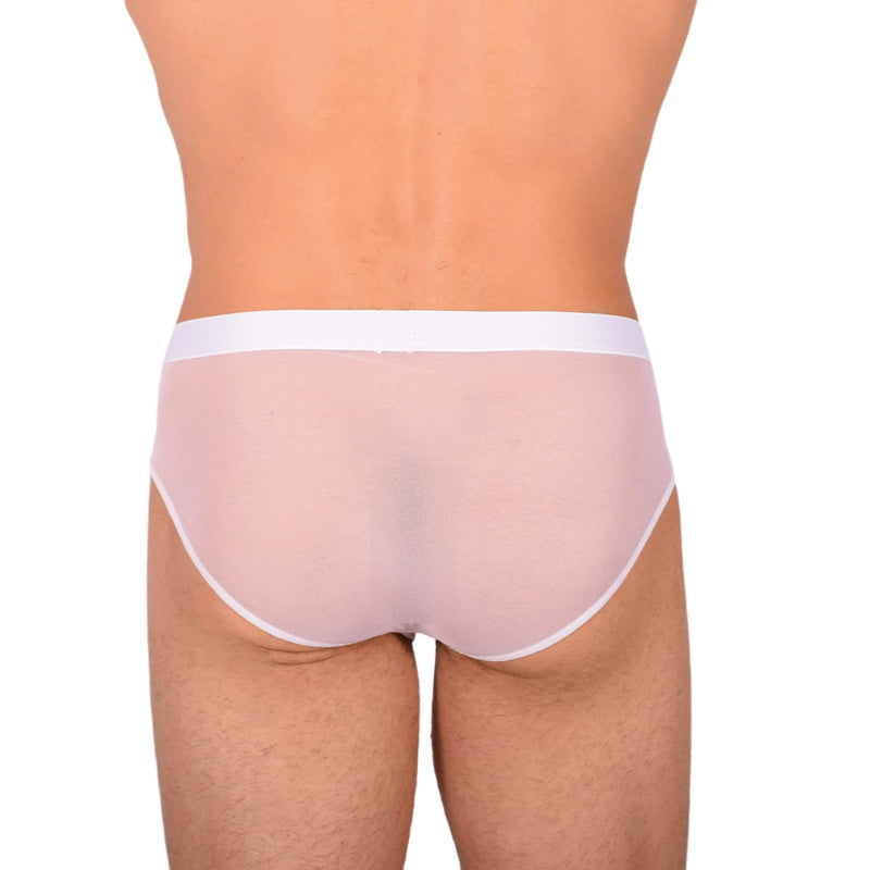 Large Gregg Homme White C-Ring Sheer Brief 3043 C22