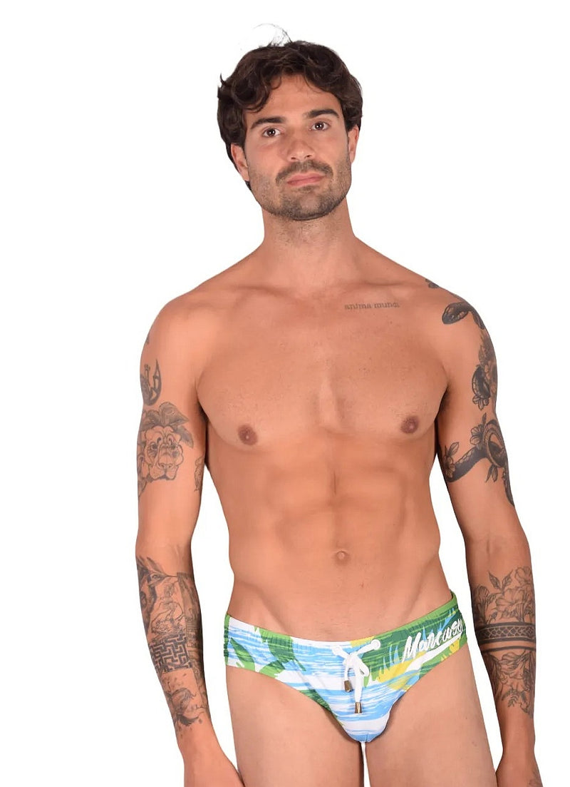 MARCUSE Janeiro Swimsuit Brief 9317 Blue 1