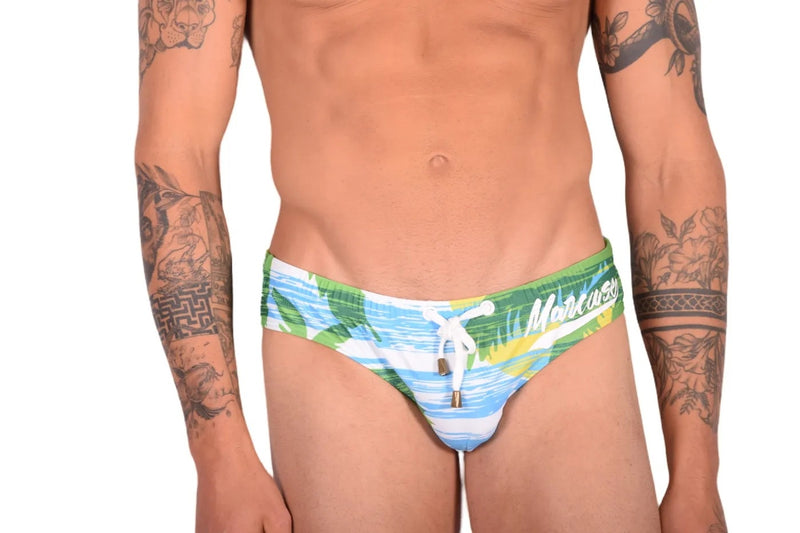 MARCUSE Janeiro Swimsuit Brief 9317 Blue 1