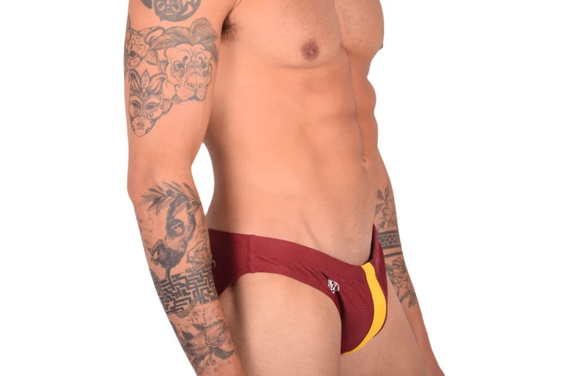 Marcuse Manifest slip de bain Maillots de bain Bordeaux 2