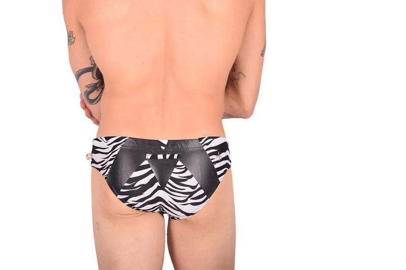 MARCUSE Jungle Swim-Brief Swimwear Zebra Black 9517 3