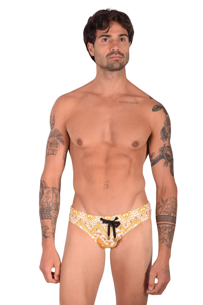 Marcuse Tribe Swim Brief Swimwear Camel 07513 4