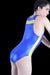 SEXY MEN fashion WETLOOK Body suit sensual singlet Underwear ROYAL  SMU101 16B