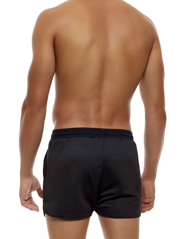 Short Modus Vivendi Diagonal Tricot Jogging-Cut Shorts Adjustable Black 10353