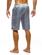 Short Modus Vivendi Host Woven Satin-Look Bermuda Comfort Fit Grey 03262
