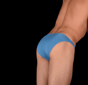 Skinz Swim - Briefs Smooth Front Mens Bikini - Cut Swimwear Saphire 4511 14