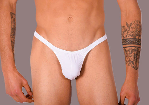 S/M SMU Mens Sensual soft White Thong 33406 MX112