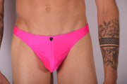 S/M SMU Mens Silky Swim Thong Pink 33425 MX111