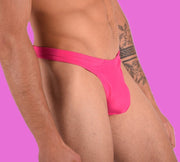 S/M SMU Mens Swim Tanning Thong Pink 33442 MX114