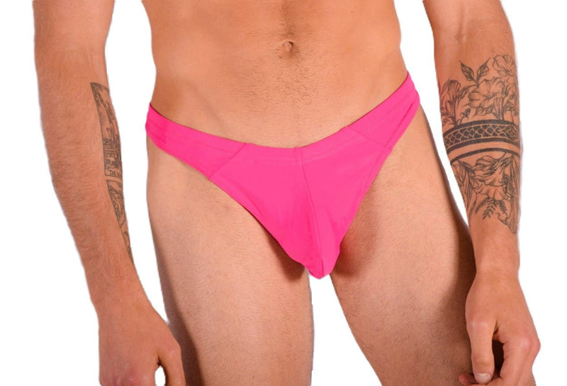 S/M SMU Mens Swim Tanning Thong Pink 33442 MX115
