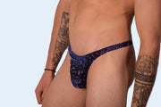 S/M SMU Mens Underwear Thong Dark Brilliant 33339 MX114
