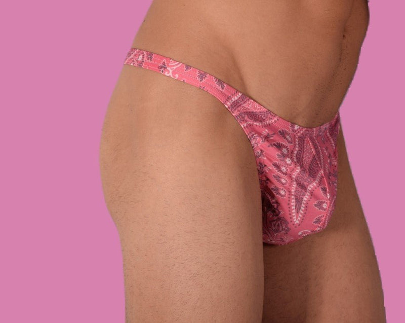 S/M SMU Mens Underwear Thong Flowers 33331 MX117