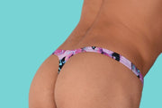 S/M SMU Mens Underwear Thong Flowers 33333 MX116