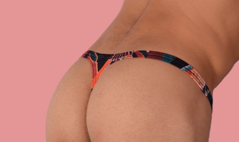 S/M SMU Mens Underwear Thong Multi Color 33327 MX116
