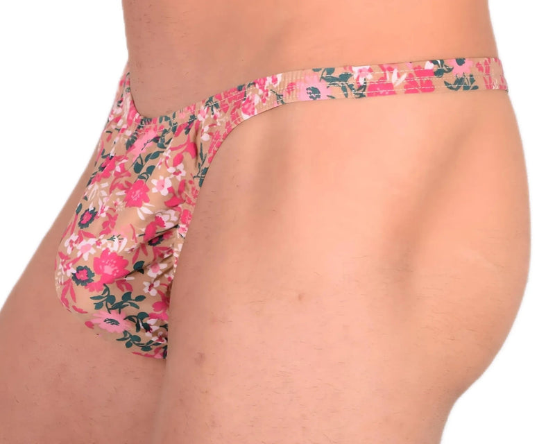 S/M SMU Sensual Thong Brown Garden 33524 MX132