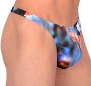 S/M SMU Sensual Thong Floral Black 33565 MX131