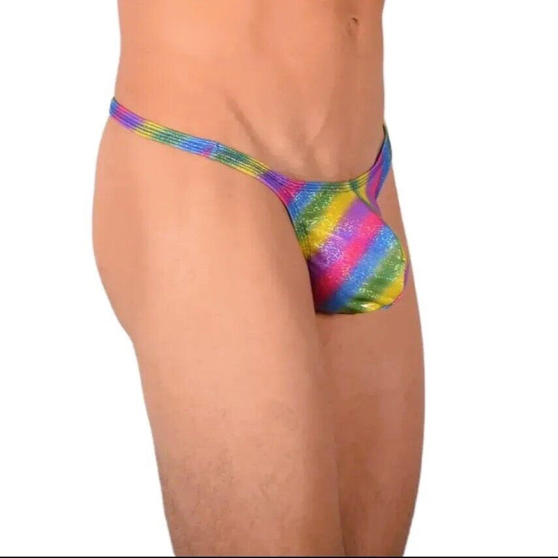 S/M SMU Sexy Rainbow Thong MX20 341395