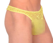 S/M SMU Sexy Transparent Lime Thong 33519 MX134