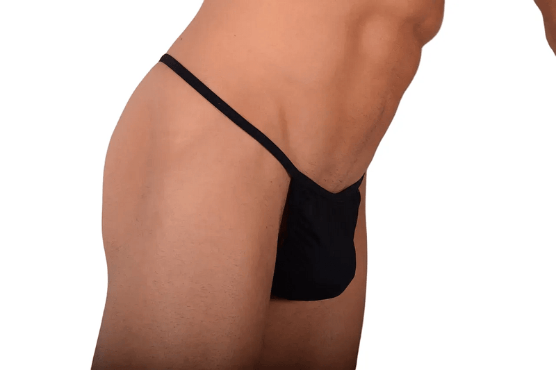 S/M SMU String Black Synt Ruby stones 30''34'' Waist MX10 1005725