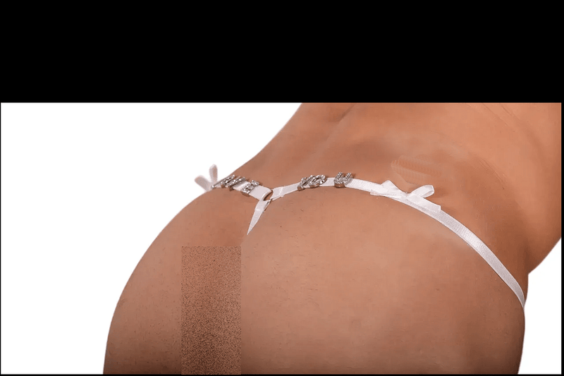 S/M SMU String White Multi Hearts MX10 1005684