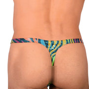 S/M SMU Tanning Walking around sheer Multicolor Party Thong MX19 339944