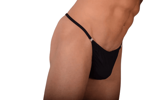 S/M SMU Thong Rhinestones Black 30''32'' Waist MX10 1005812