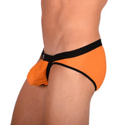 SMALL Gregg Homme Brief Orange/Black 33662 MX152