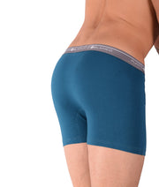 SMALL Mens Punto Blanco Basics Short Boxer Blue 53438 Pu20