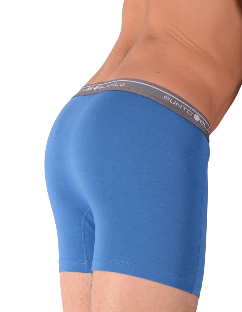 SMALL Mens Punto Blanco Basics Short Boxer Blue 53438 Pu35