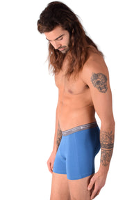 SMALL Mens Punto Blanco Basics Short Boxer Blue 53438 Pu35