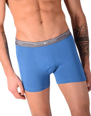 SMALL Mens Punto Blanco Basics Short Boxer Blue 53438 Pu35