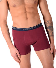 SMALL Mens Punto Blanco Basics Short Boxer Burgundy 53438 Pu36