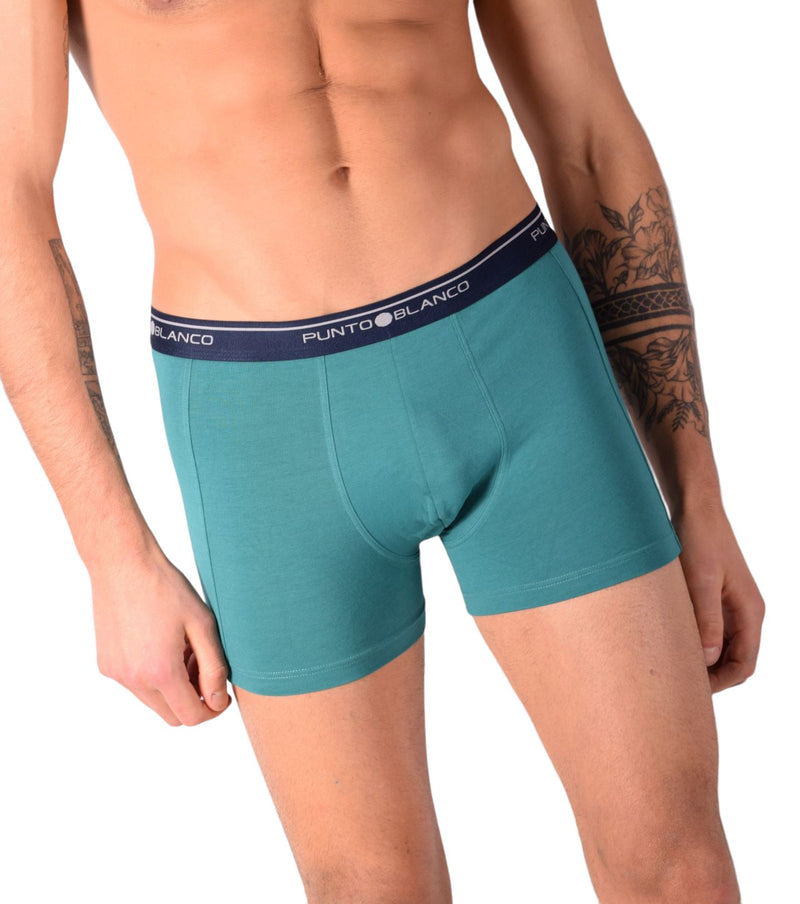 SMALL Mens Punto Blanco Basics Short Boxer Green 53438 Pu29