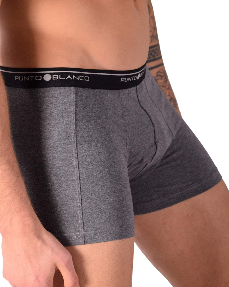 SMALL Mens Punto Blanco Basics Short Boxer Grey 53438 Pu39