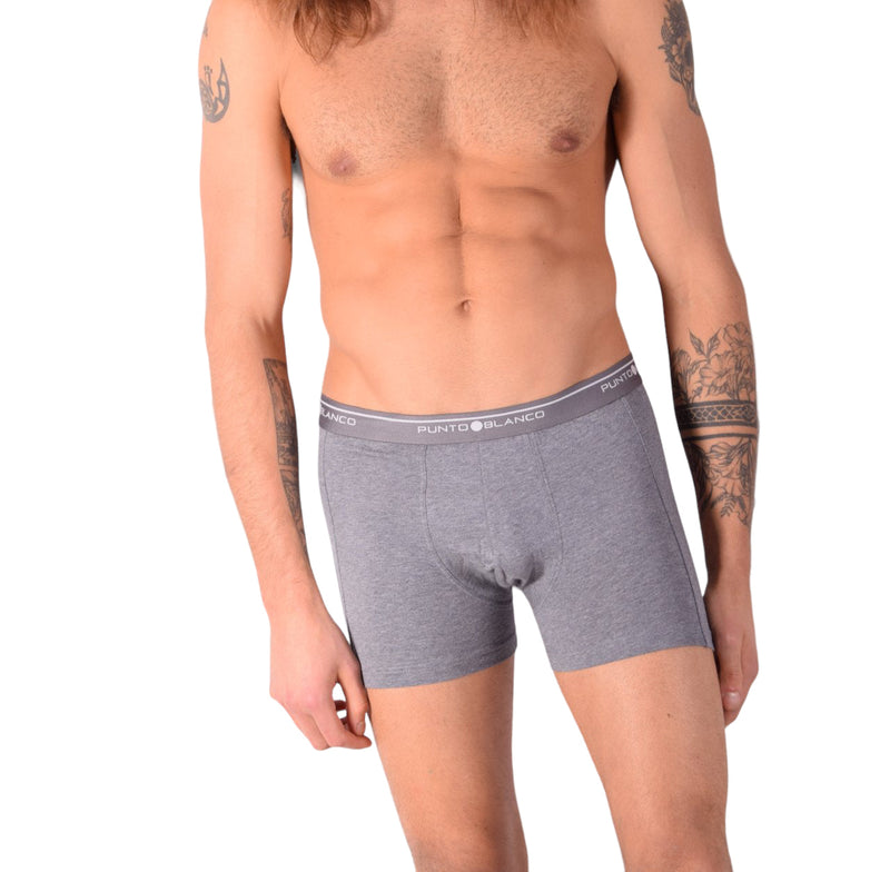 SMALL Mens Punto Blanco Basics Short Boxer Grey 53438 Pu41
