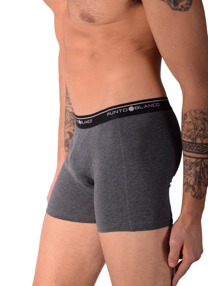 SMALL Mens Punto Blanco Basics Short Boxer Grey 53438 Pu6