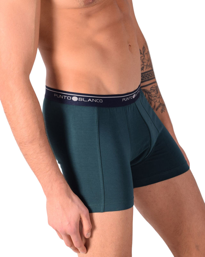 SMALL Mens Punto Blanco Basics Short Boxer Jade 53438 Pu42