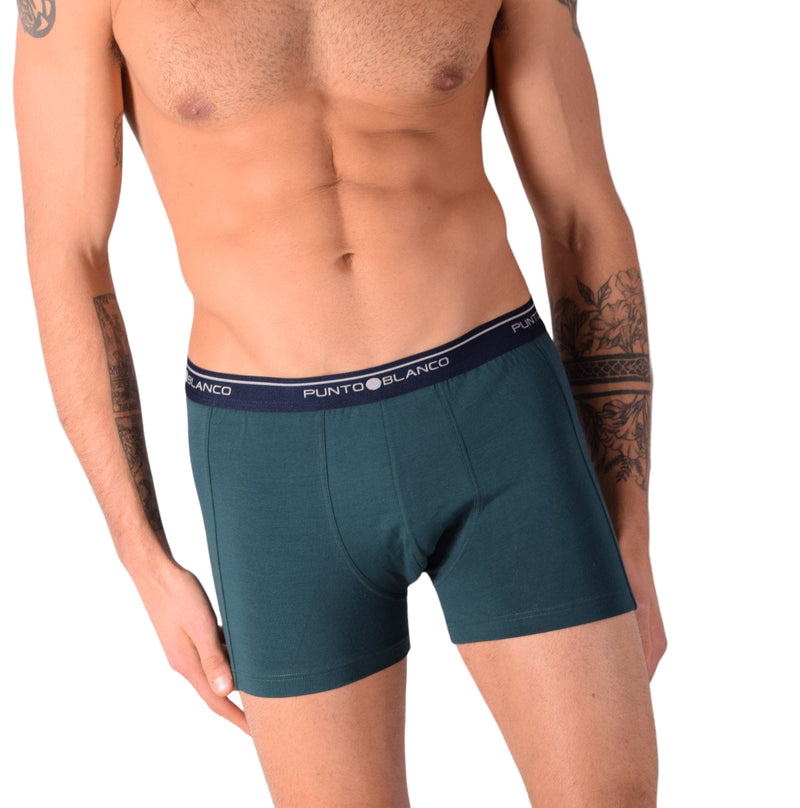 SMALL Mens Punto Blanco Basics Short Boxer Jade 53438 Pu42