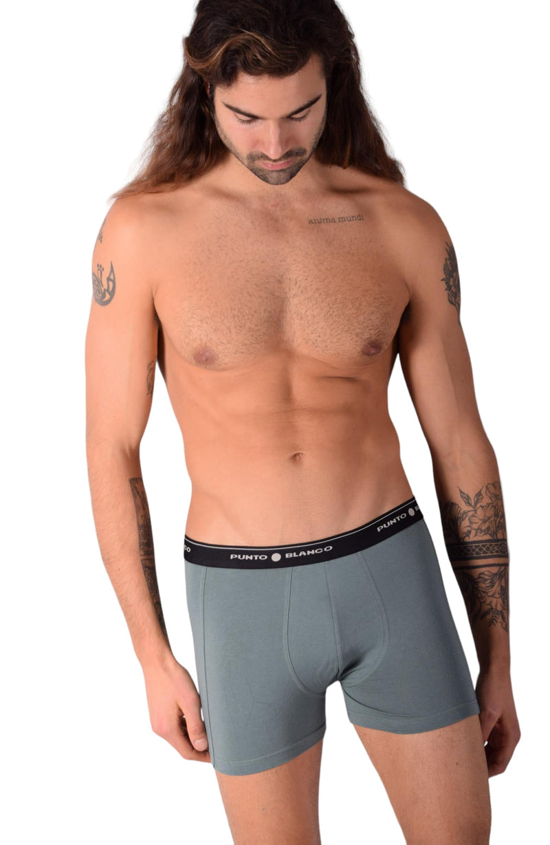 SMALL Mens Punto Blanco Basics Short Boxer Pale Green 53438 Pu7