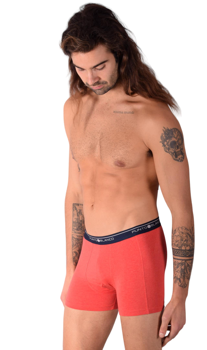 SMALL Mens Punto Blanco Basics Short Boxer Red 53438 Pu9