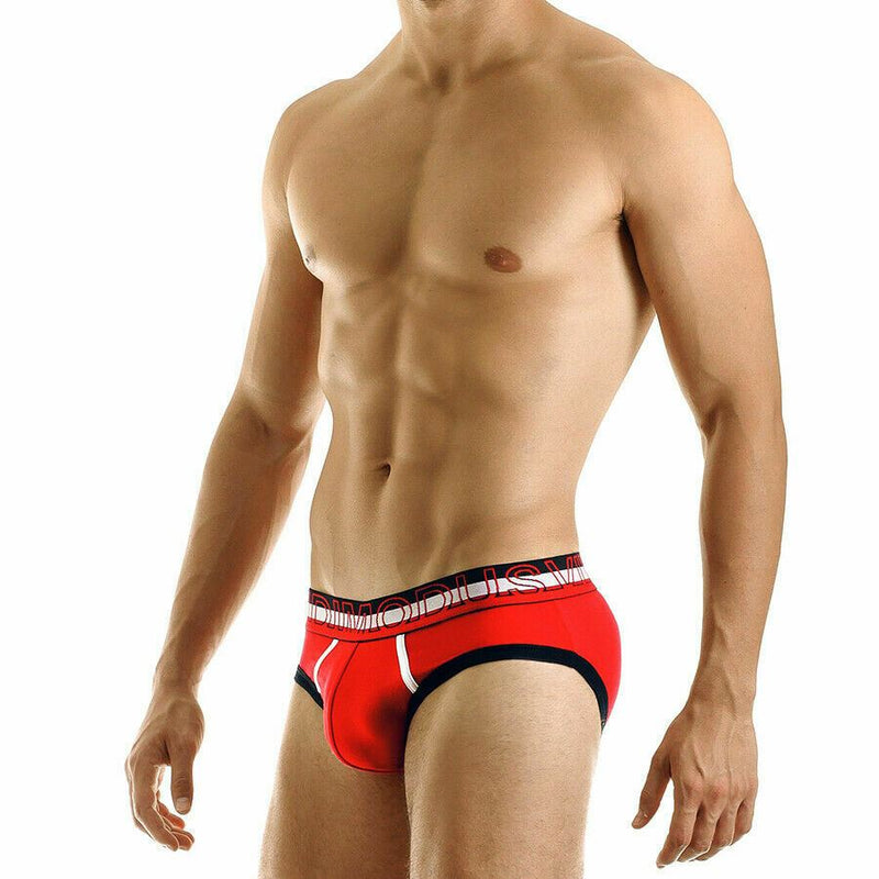SMALL Modus Vivendi Brief TNT Cotton Briefs Slip Red 05011 833