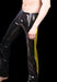 SMALL POLYMORPHE Men's Latex Pants Black Yellow 16