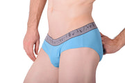 Small Private structure Brie Cotton Briefs Slips Aqua  46
