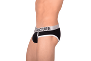 SMALL Private Structure Platinum Black Brief 7 - 555