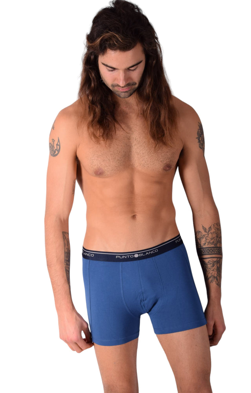 Small Punto Blanco Basics Short Boxer Blue 53438 Pu176