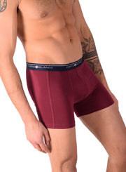 Small Punto Blanco Basics Short Boxer Burgundy 53438 Pu363