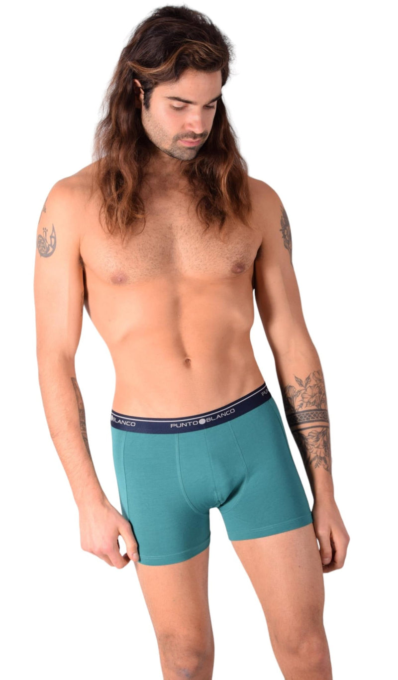 Small Punto Blanco Basics Short Boxer Green 53438 Pu298