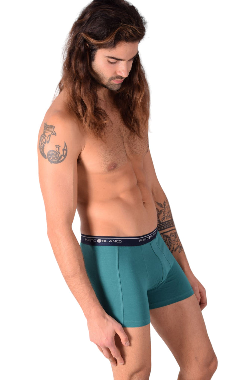 Small Punto Blanco Basics Short Boxer Green 53438 Pu293