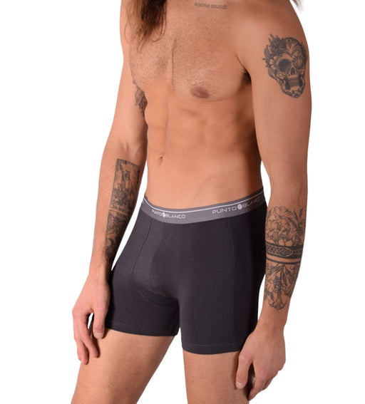 Small Punto Blanco Basics Short Boxer Grey 53438 P32