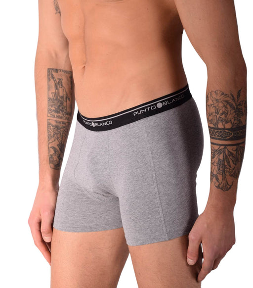 Small Punto Blanco Basics Short Boxer Grey 53438 Pu121